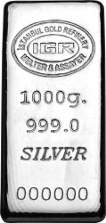 1kg Silver Bar - 999 - Istanbul Gold Refinery