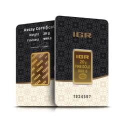 20g Gold Bar - 999,9 - Istanbul Gold Refinery