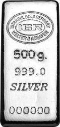500g Silver Bar - 999 - Istanbul Gold Refinery